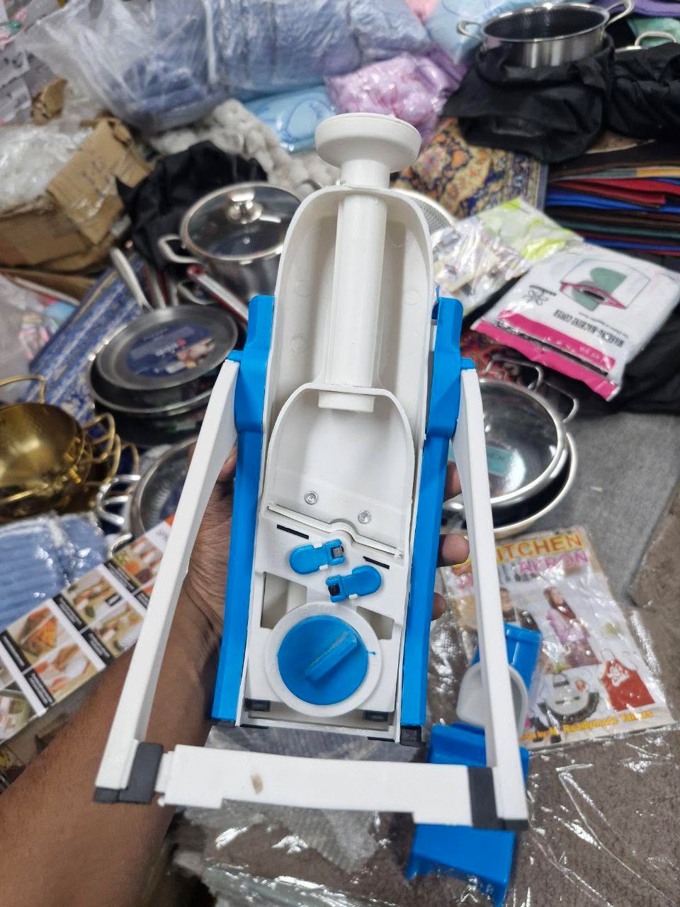 Multi-functional Spring Slicer Vegetable Cutter (Multi-Colour) 🥔🧅 ⏱️ সময় বাঁচান, স্মার্টলি রান্না করুন!
